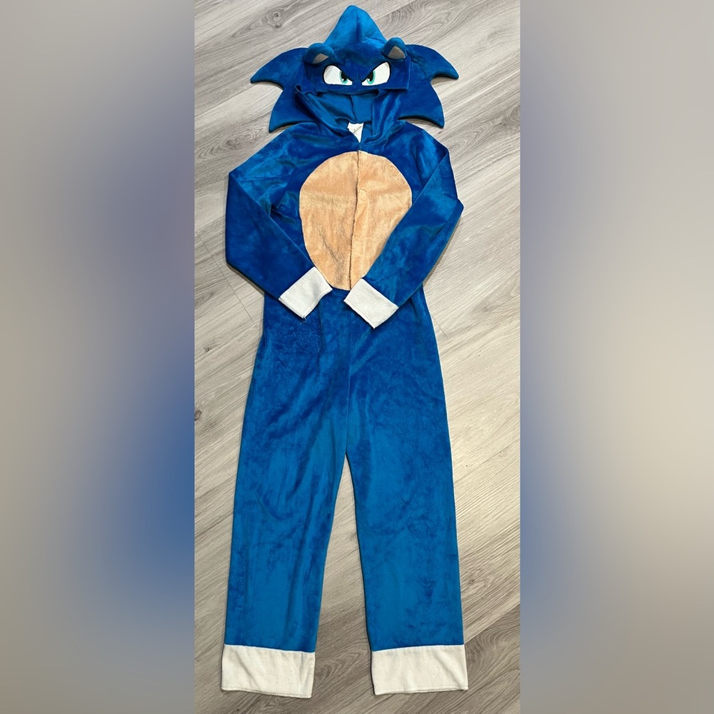 Blue and White Sonic  Kids Costume‎